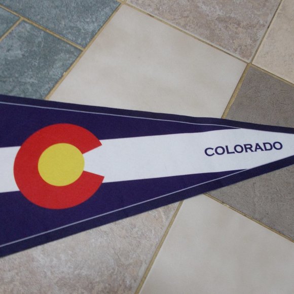Colorado Banner Other - Colorado felt banner approximately 30.5"x12"
